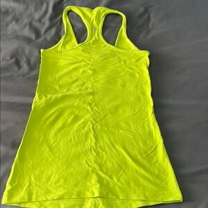 Cool Racerback Split Pea? Yellow Racerback Tank Top
